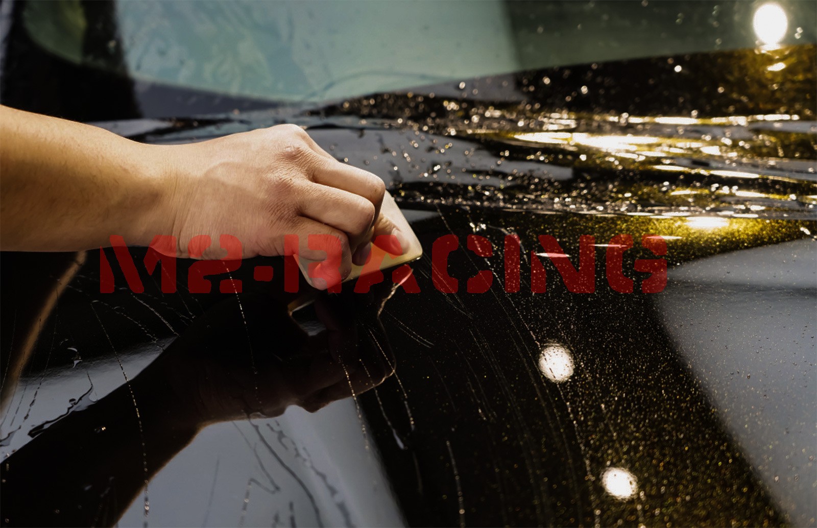 1FTx5FT PPF Paint Protection Film Gloss Black Gold Metallic Scratches Shield