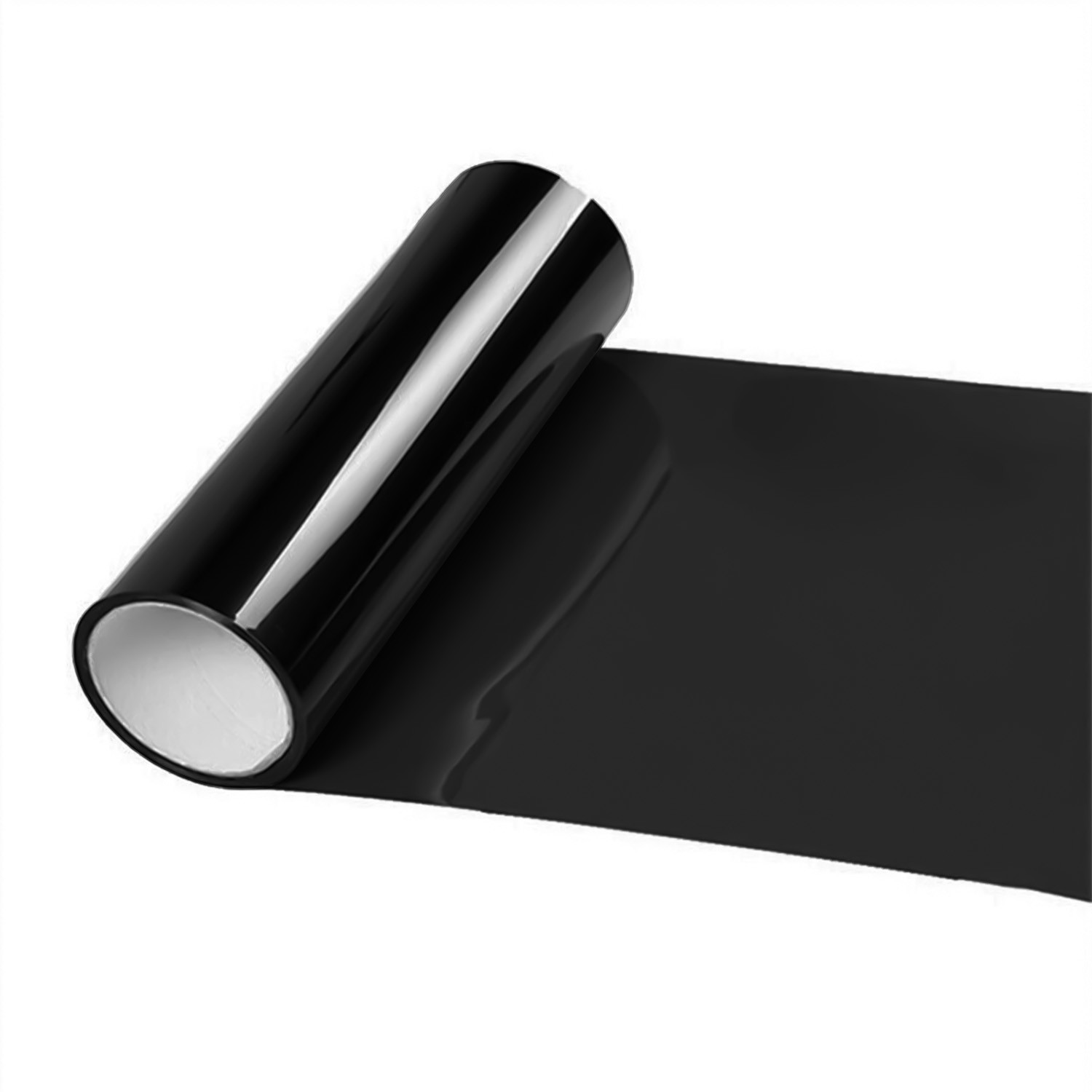 Black Vehicle Light Tint Film Headlight Fog Light Taillight Shiny Accessories