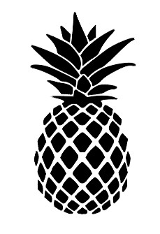 Pineapple Vinyl Decal Car Truck SUV Glass Laptop Tumbler Pineapple Sticker