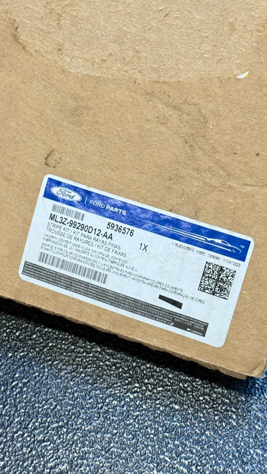 New OEM genuine Ford Raptor FP RH Rear Bed Decal 2021-2024 F150 ML3Z-99290D12-AA