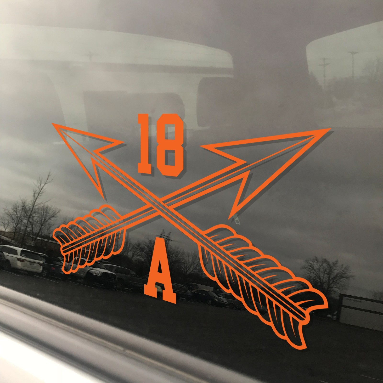 Army MOS 18A Special Forces Officer SF Crossed Arrows Insignia Decal 3″ x 5.5″