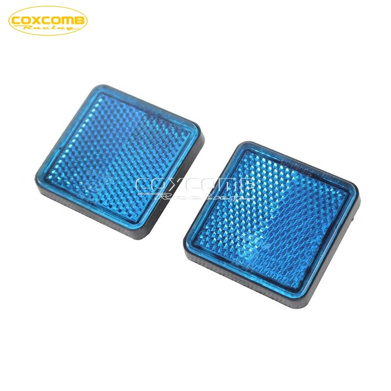 2X Motorcycle Truck ATV LED Rectangle Reflector Tail Brake Stop Light Universal
