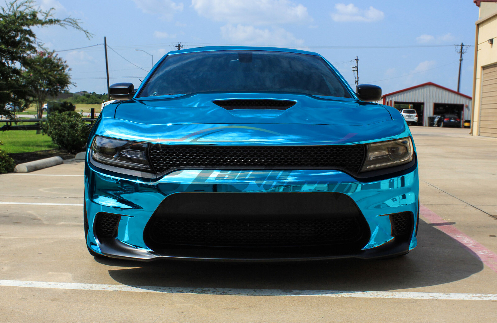 Supercast Chrome Light Blue Car Vinyl Wrap Decal Sticker Bubble Free Sheet Film