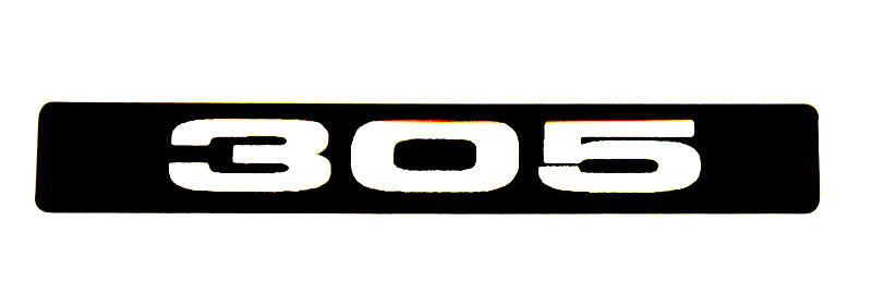 305 Cubic Inch Emblem (B) Standard