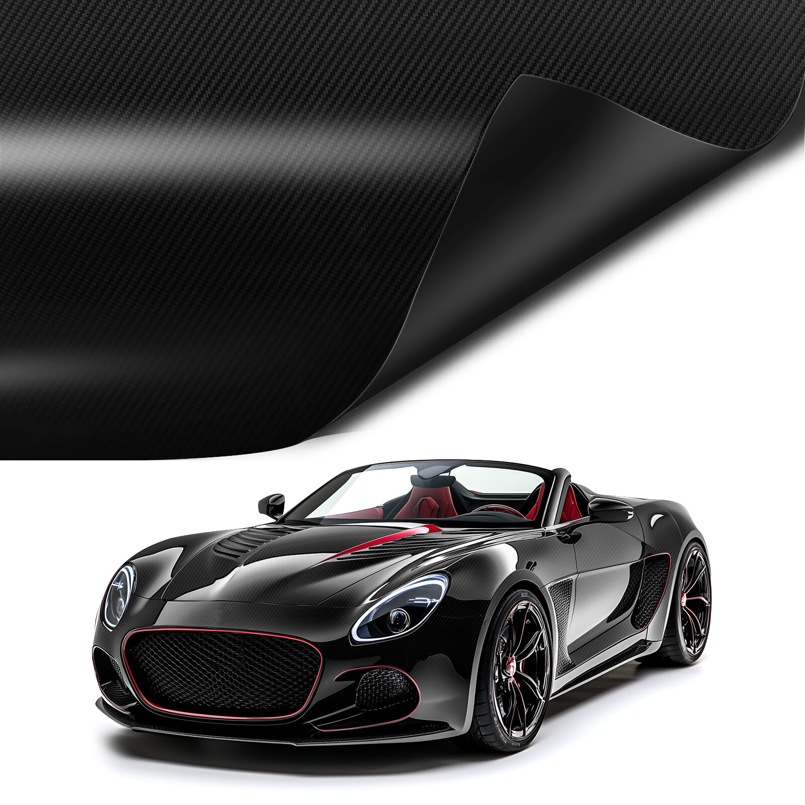 For Nissan CARBON FIBER Paint Protect Vinyl Wrap Film Sticker Decal Sheet Roll