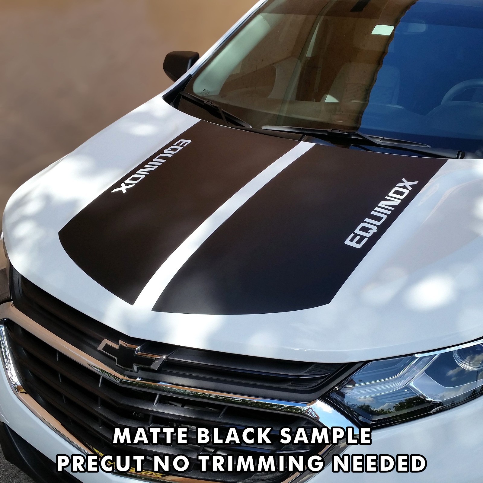 Chevrolet Equinox LS HOOD TEXT Decal Stripes Pre Cut Fits 2018 Models |6