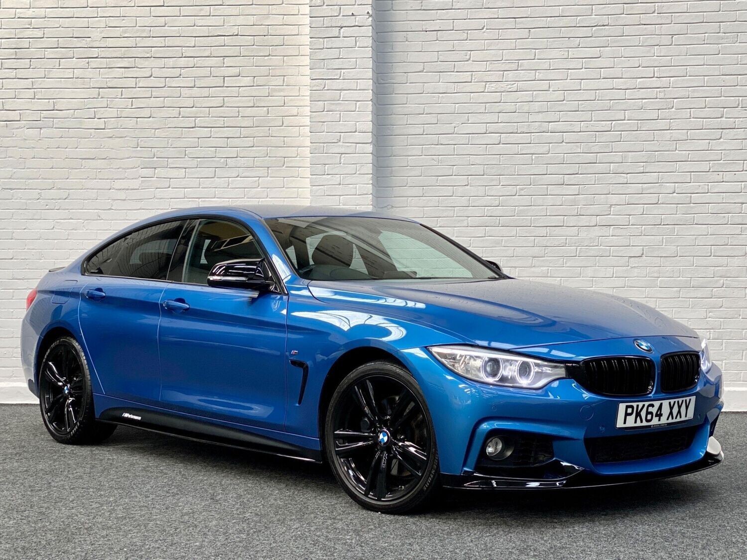 GLOSS BLACK SIDE STICKER SKIRT DECALS FOR BMW 4 SERIES F32 F33 F36 M PERFORMANCE