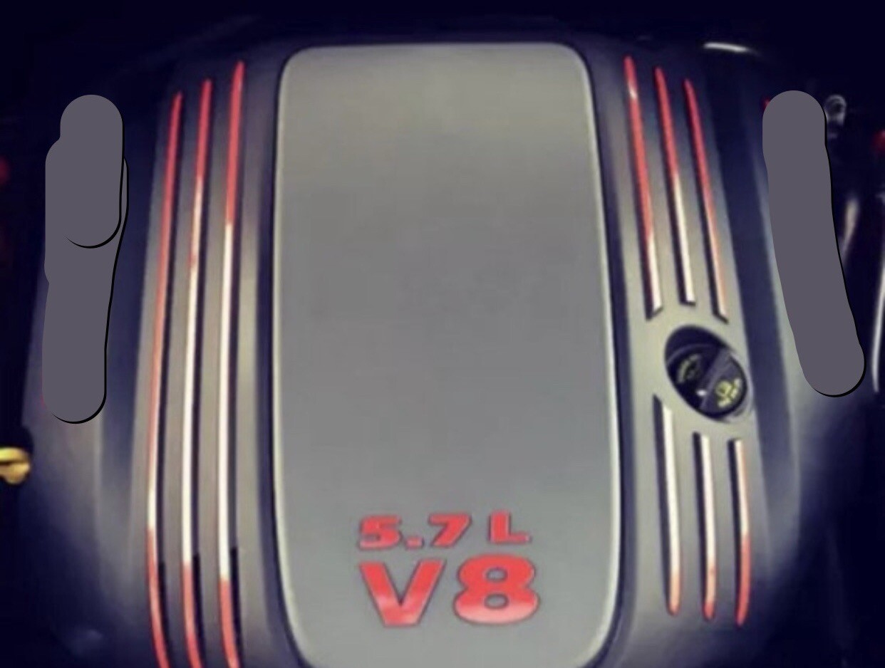 Custom 5.7L Engine cover stripes High Temp. Vinyl Decals MANY COLORS