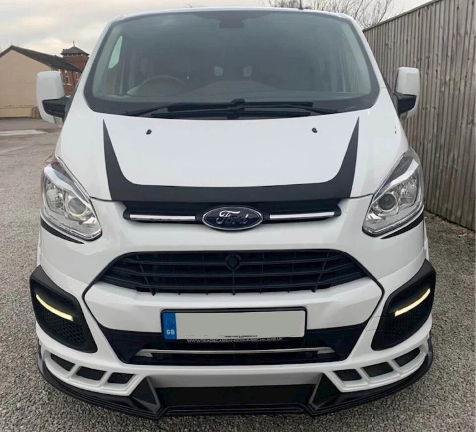 Fits Ford Transit Custom Graphics Side Stripe Wing Bonnet Rear Decals Sport