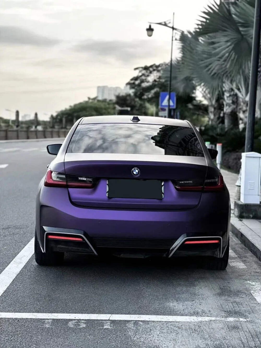 PET Ultra Matte Ghost Purple Vinyl Wrap Film Roll Self Adhesive Motorbike Car Wr