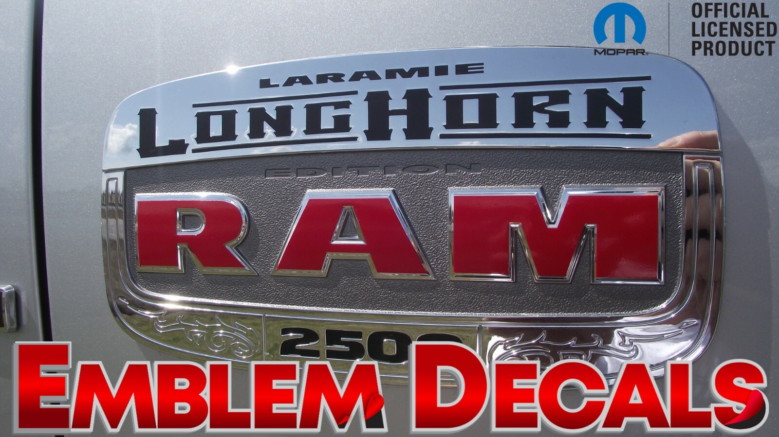 RAM 1500 2500 3500 LongHorn Emblem Decals 2013 2014 2015 2016 2017 2018