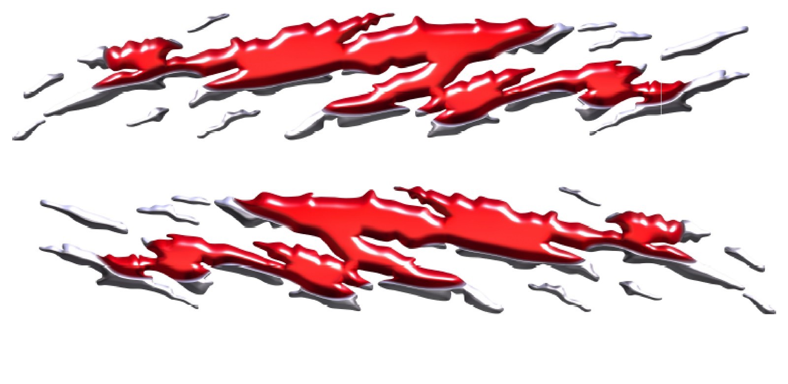 50″ set Boat Car Truck Trailer Graphics Decal Wrap Stickers flames