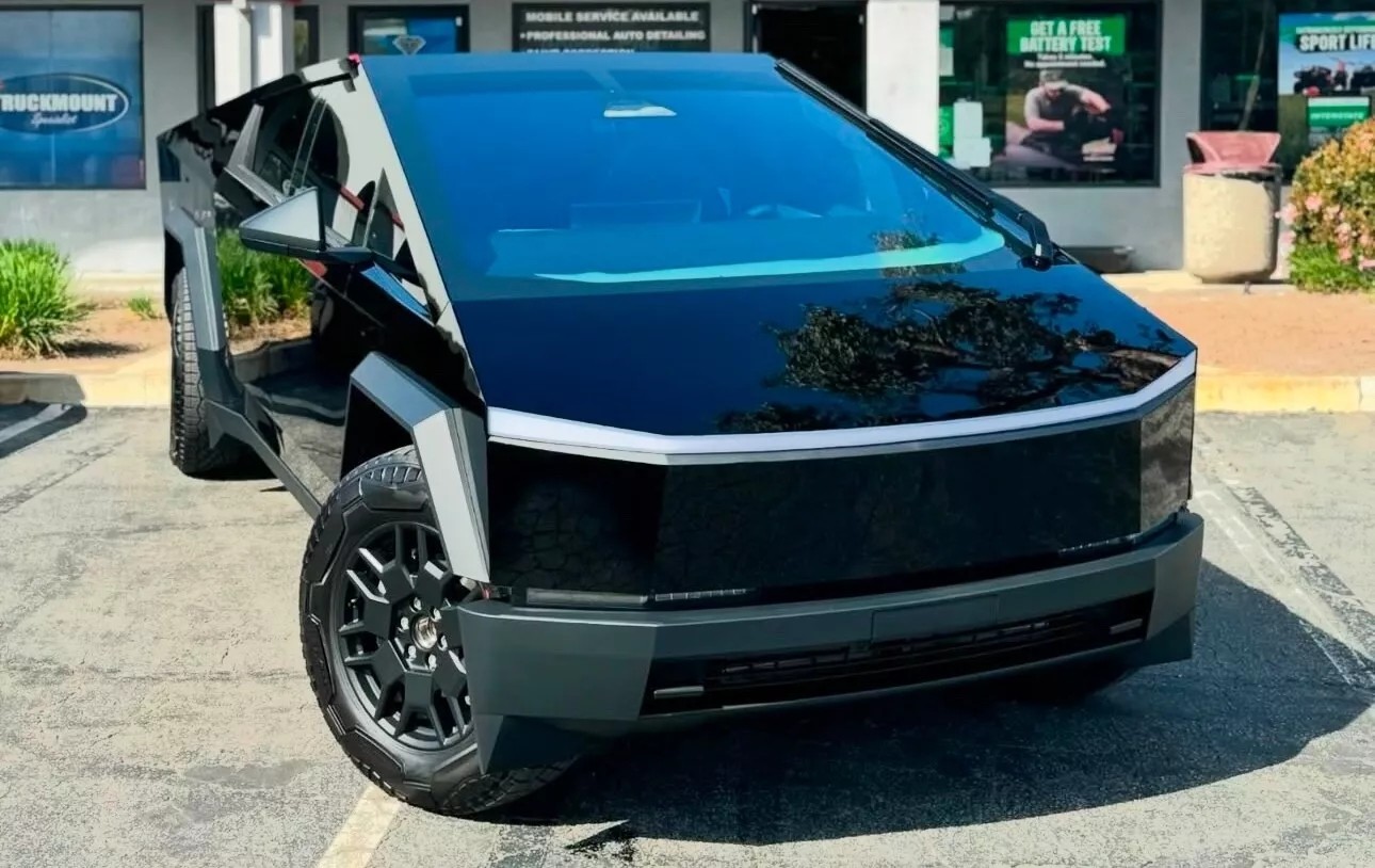 Cybertruck DIY PPF Paint Protection Film Wrap Color Change Gloss Piano Black MEW