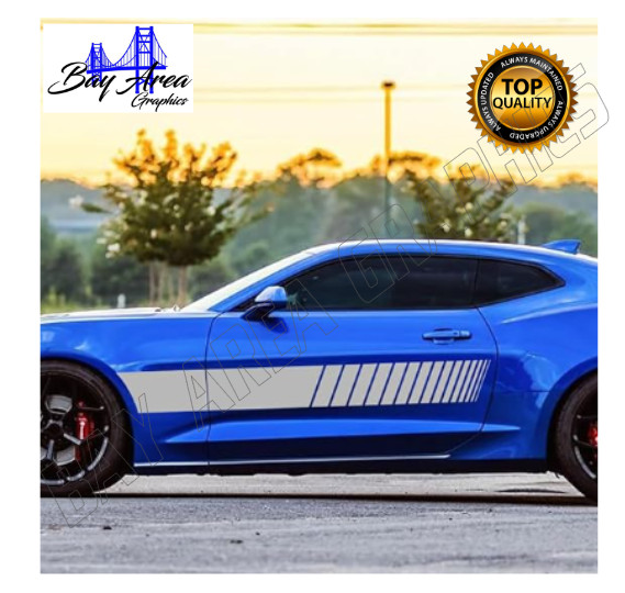 Chevrolet Camaro Side Stripes X2 DECAL VINYL EXTERIOR WATERPROOF FITS 2009*2023