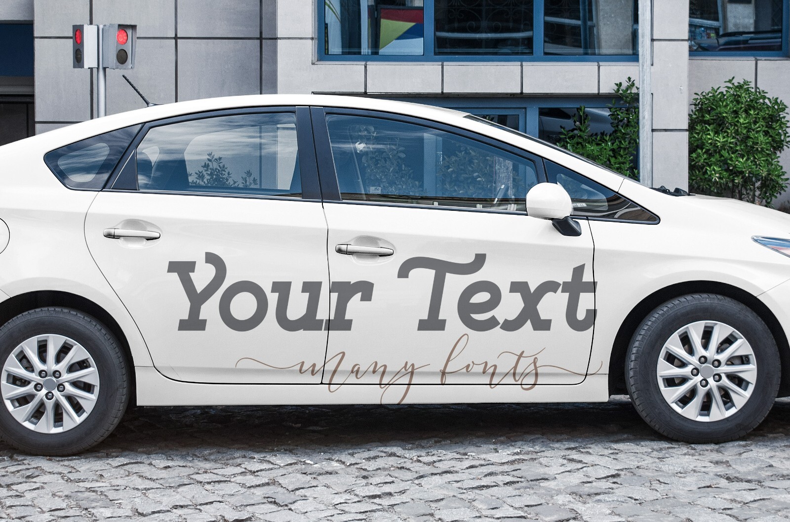 Custom name Sticker Decal Shop Car Motorcycle Bike Mobile Laptop 5~200 cm