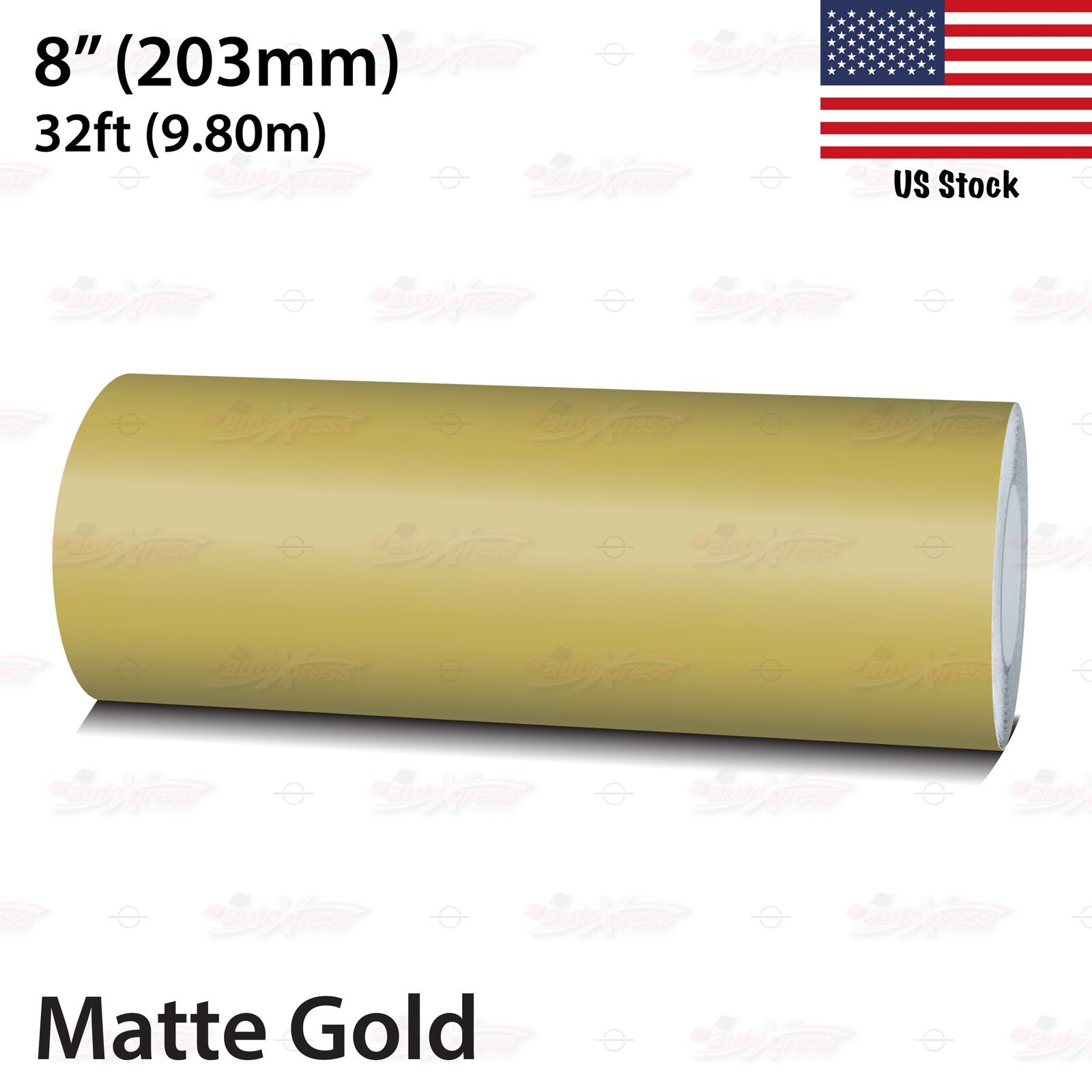 8″ Roll Vinyl Pinstriping Pin Stripe Line Tape Decal Sticker 203mm MATTE GOLD