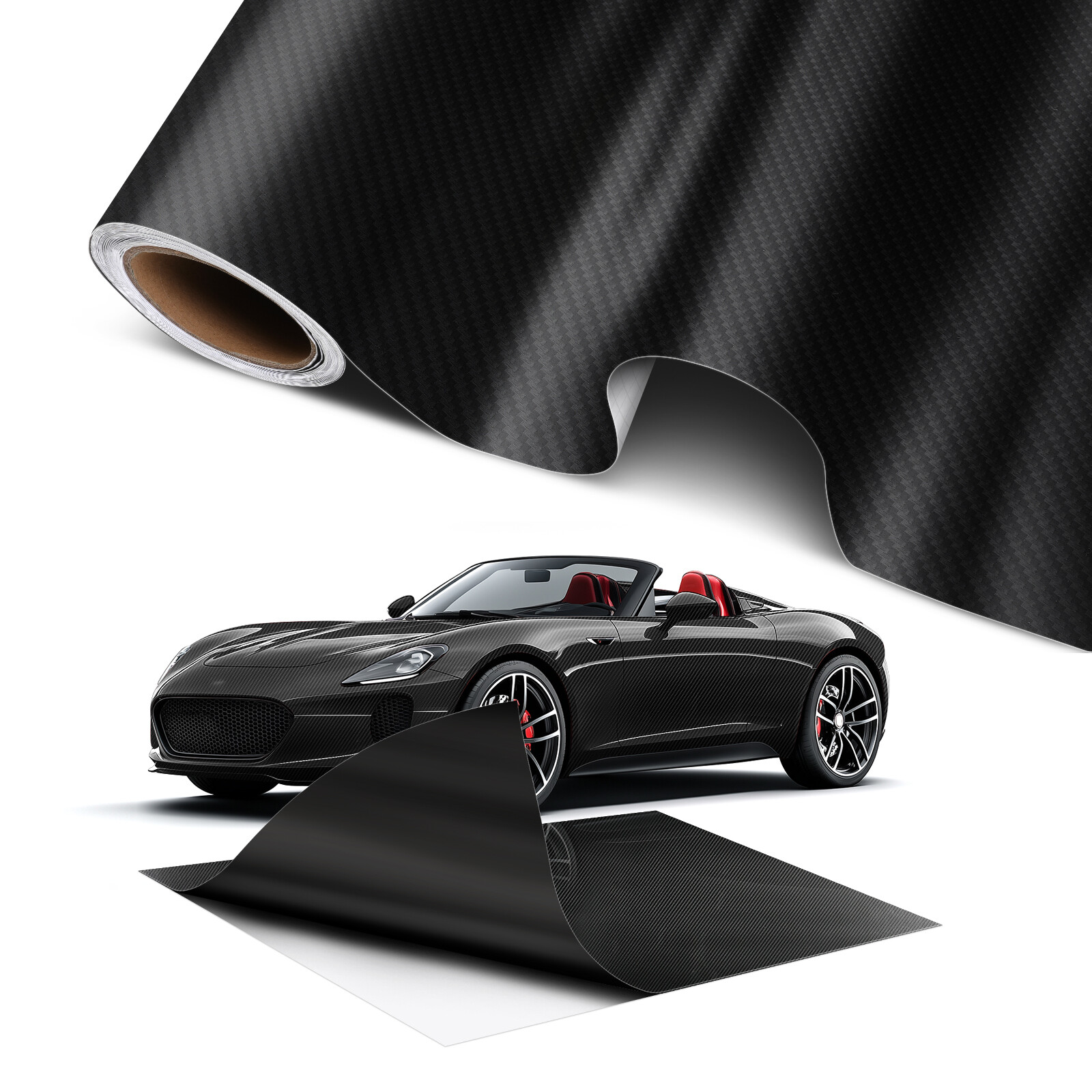 For Nissan CARBON FIBER Paint Protect Vinyl Wrap Film Sticker Decal Sheet Roll