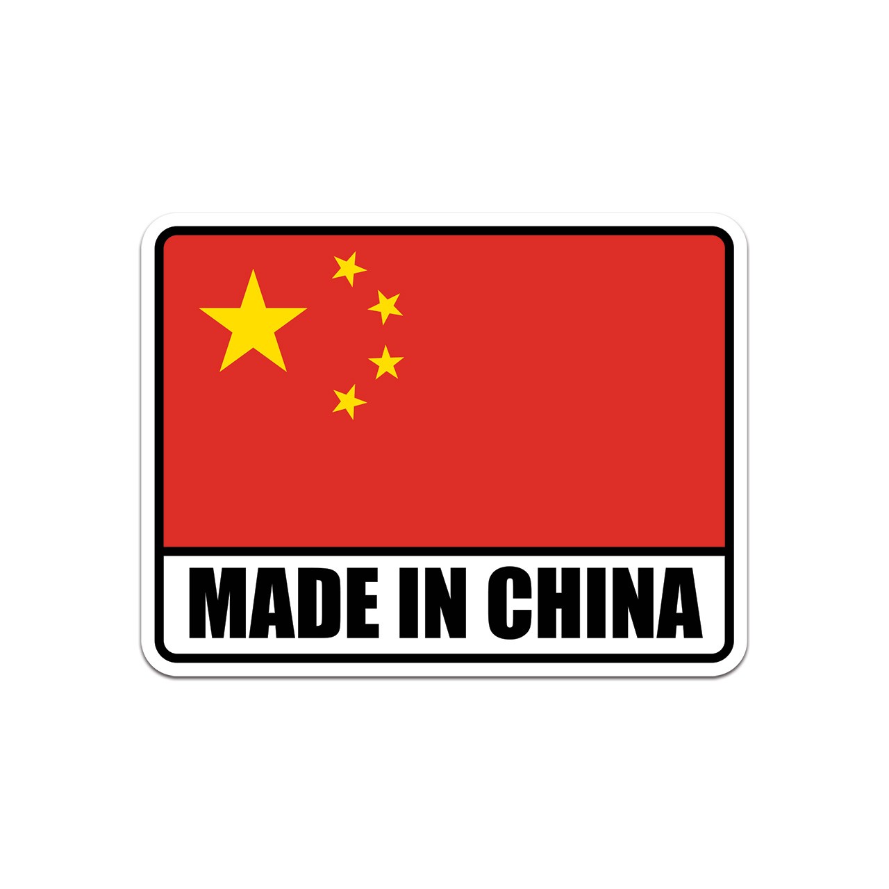Made in China Sticker Decal