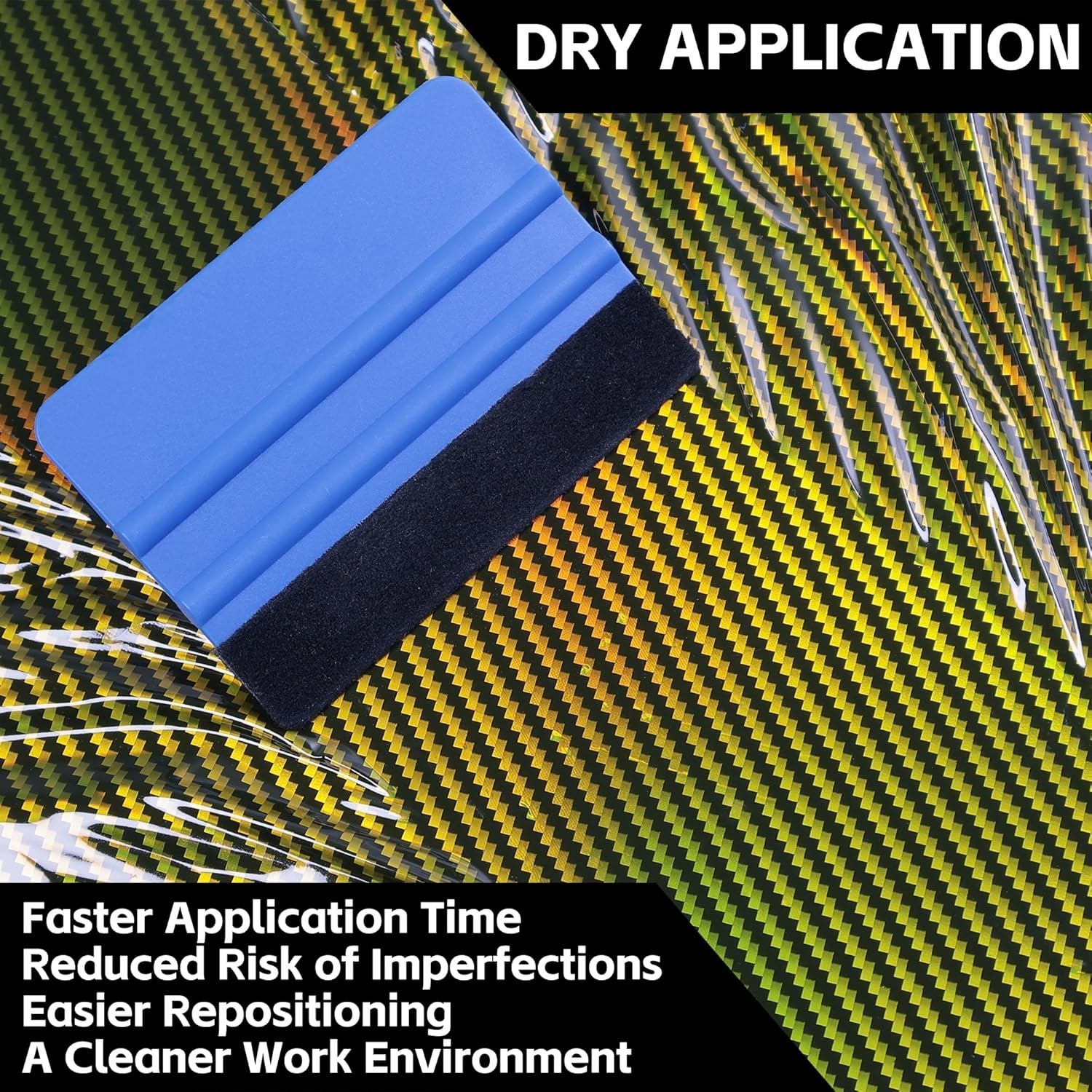 Versatile Gold Carbon Fiber Vinyl Wrap – 1FT x 5FT with Air Release Technology