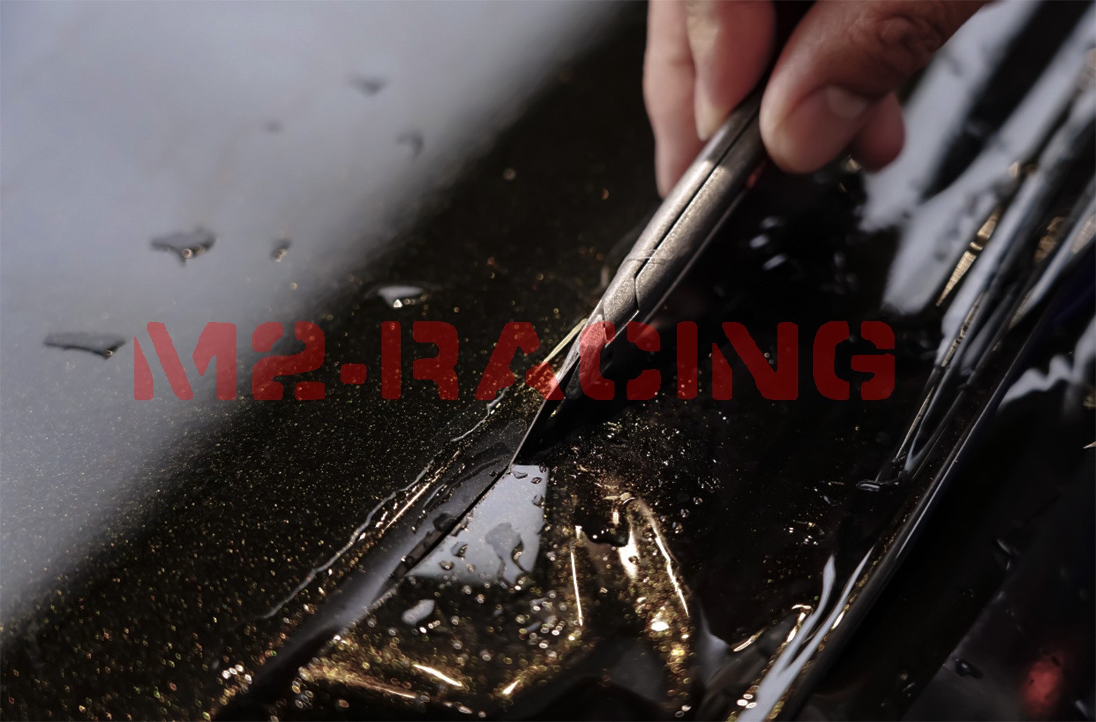 1FTx5FT PPF Paint Protection Film Gloss Black Gold Metallic Scratches Shield