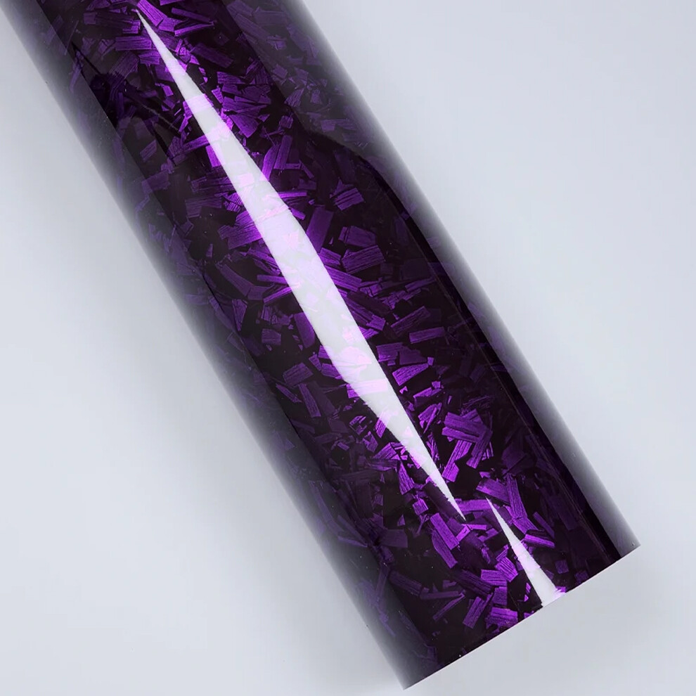 20cm*152cm Sticker Vinyl Wrap Glossy Purple Car Body Films Carbon Fiber Wrapping