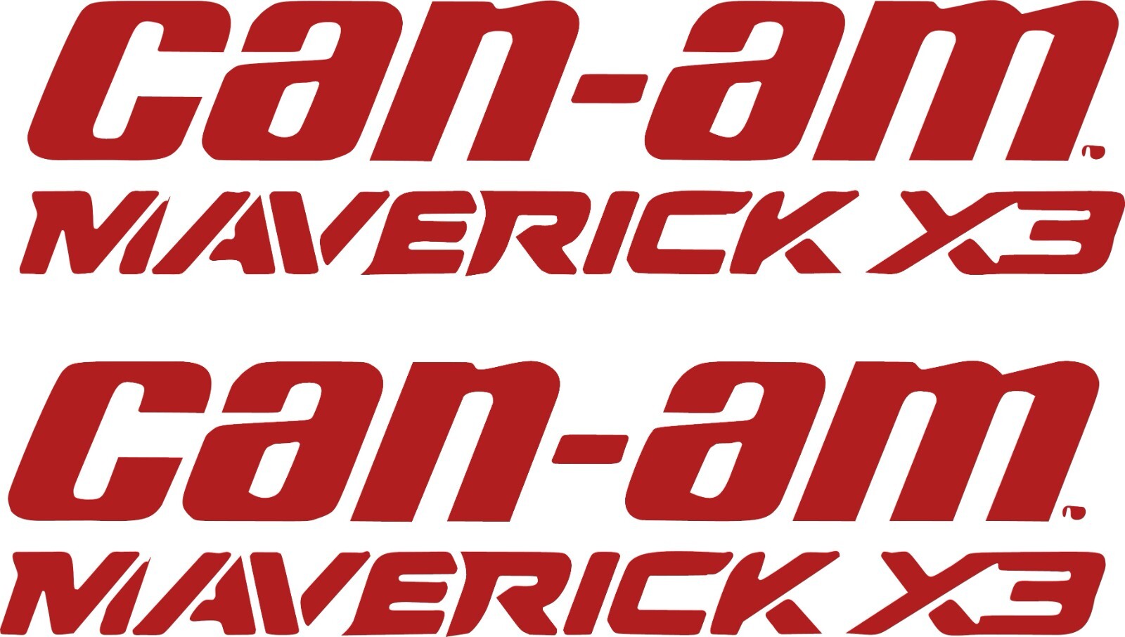 CAN-AM OR MAVERICK YOU CHOOSE WHICH DECAL BUY 1 GET 1 FREE HIGH QUALITY DECALS