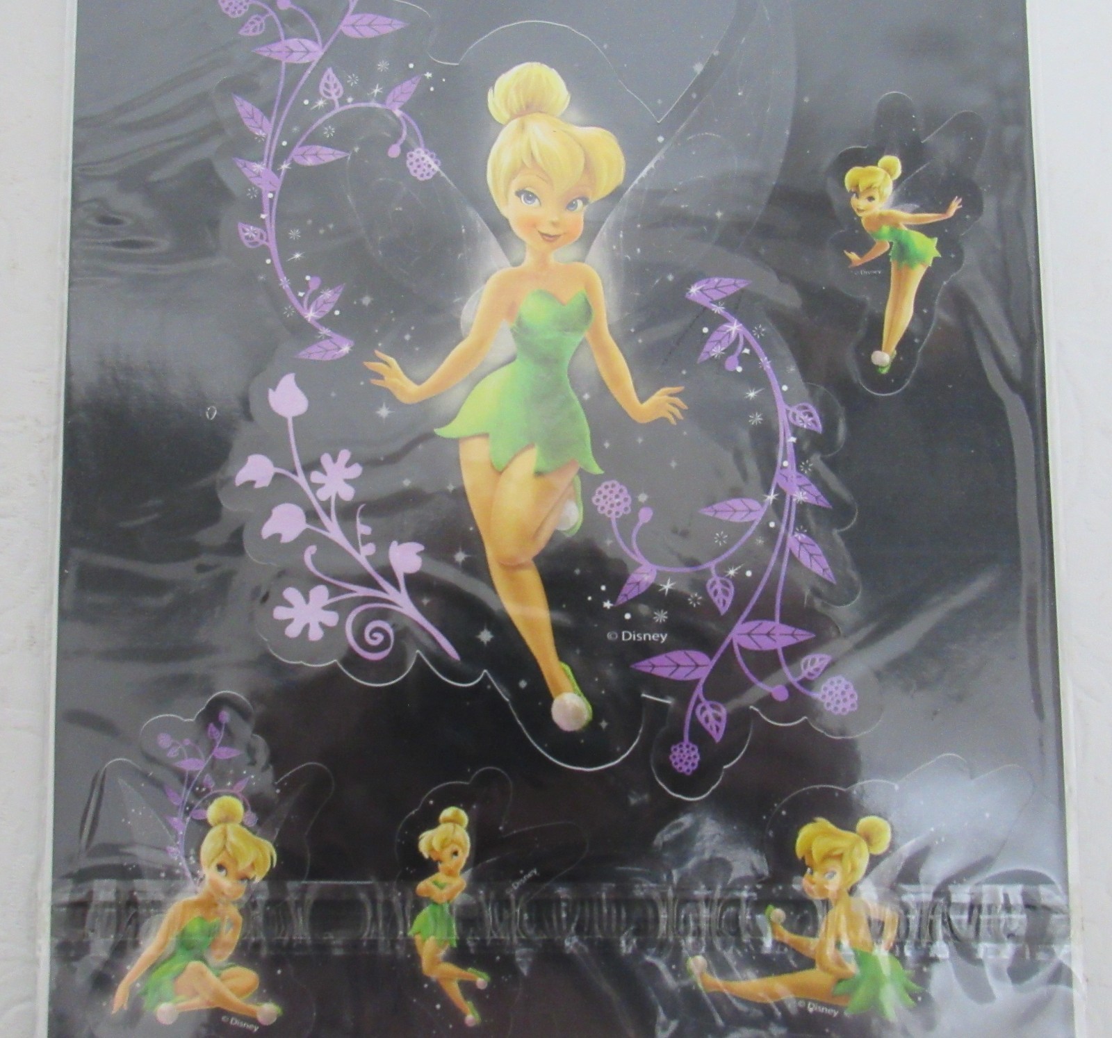 Disney Tinkerbell Decal Kitz Chroma Graphics 6 Decals Car, Mirror, Glass New