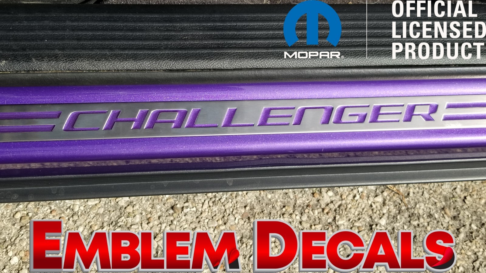 Dodge Challenger Door Sill Plate Decal 15 16 2017 2018 2019 2020 2021 2022 2023
