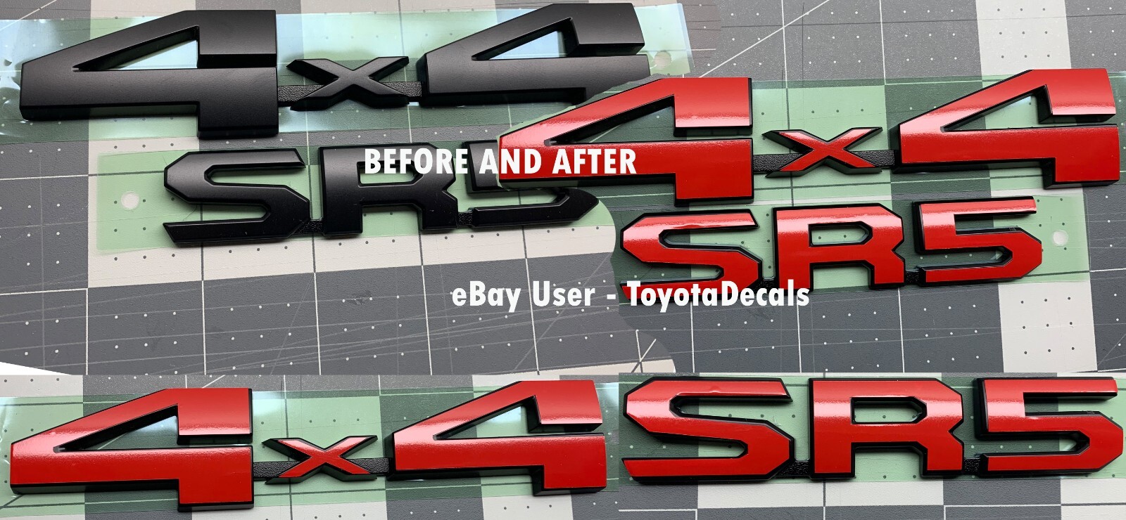 Toyota Tacoma 4×4 and SR5 Emblem Decals 2024 2025 2026