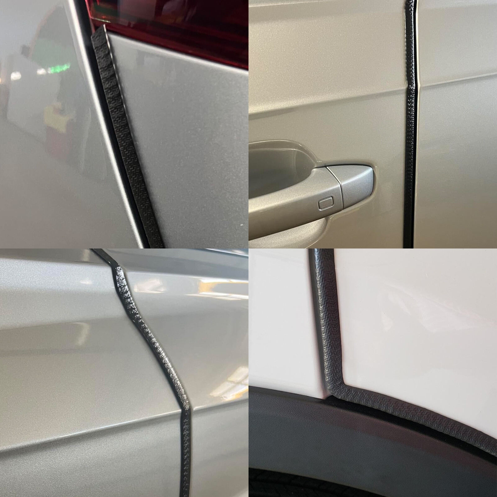Car Door Edge Guard U Shape Edge Trim Rubber Steel Seal Anti-Collision Protector