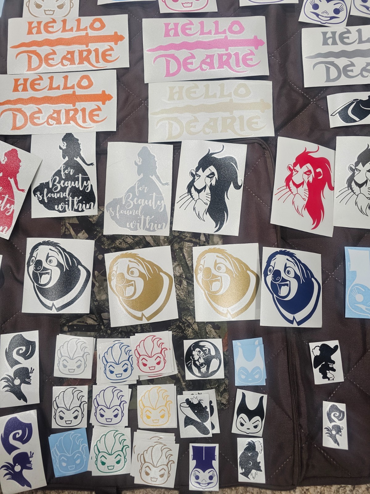 Disney a Lot of 227 disney villains window decal stickers car disney