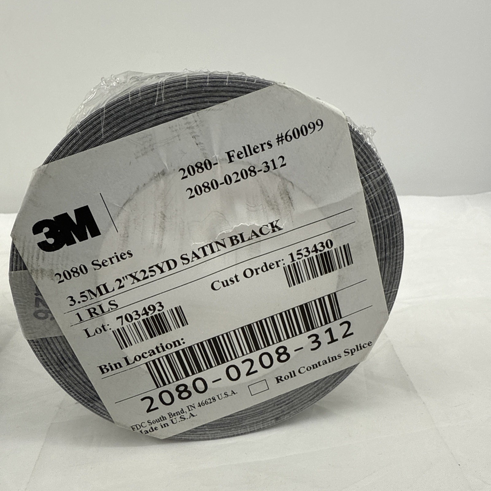 3M 2080 Black Out, Vinyl Wrap Car Decal Door Window Trim Sticker . Satin Black