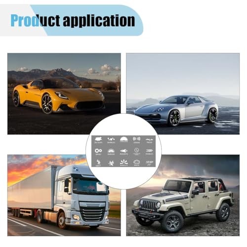 Novelty Funny Car Stickers for or Truck Unused Button, Vinyl 1PCS, Black