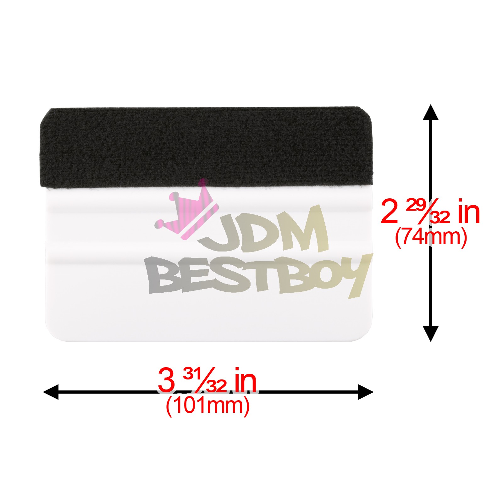 4″ Felt Edge Squeegee Scraper Vinyl Wrap Decal Sticker Application Car Tool