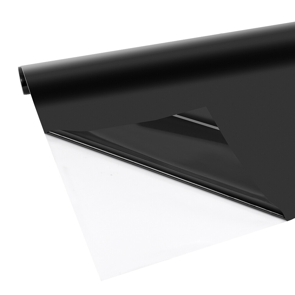 Glossy Black Vinyl Film Wrap Sticker Air Bubble Free Decal Film Roll 5ft X 20ft