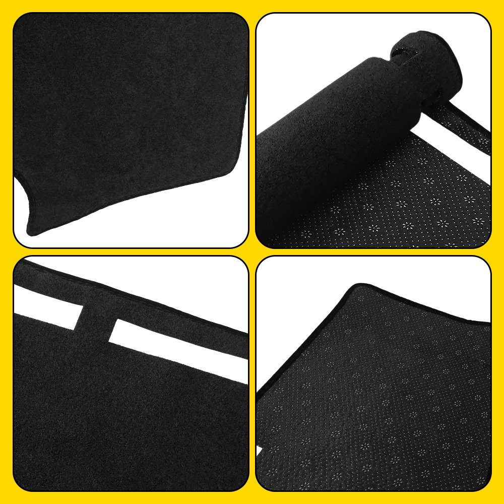 Black Dash Cover Mat Pad for Nissan Titan 2004-2012 Large Display Dashboard 1-5X