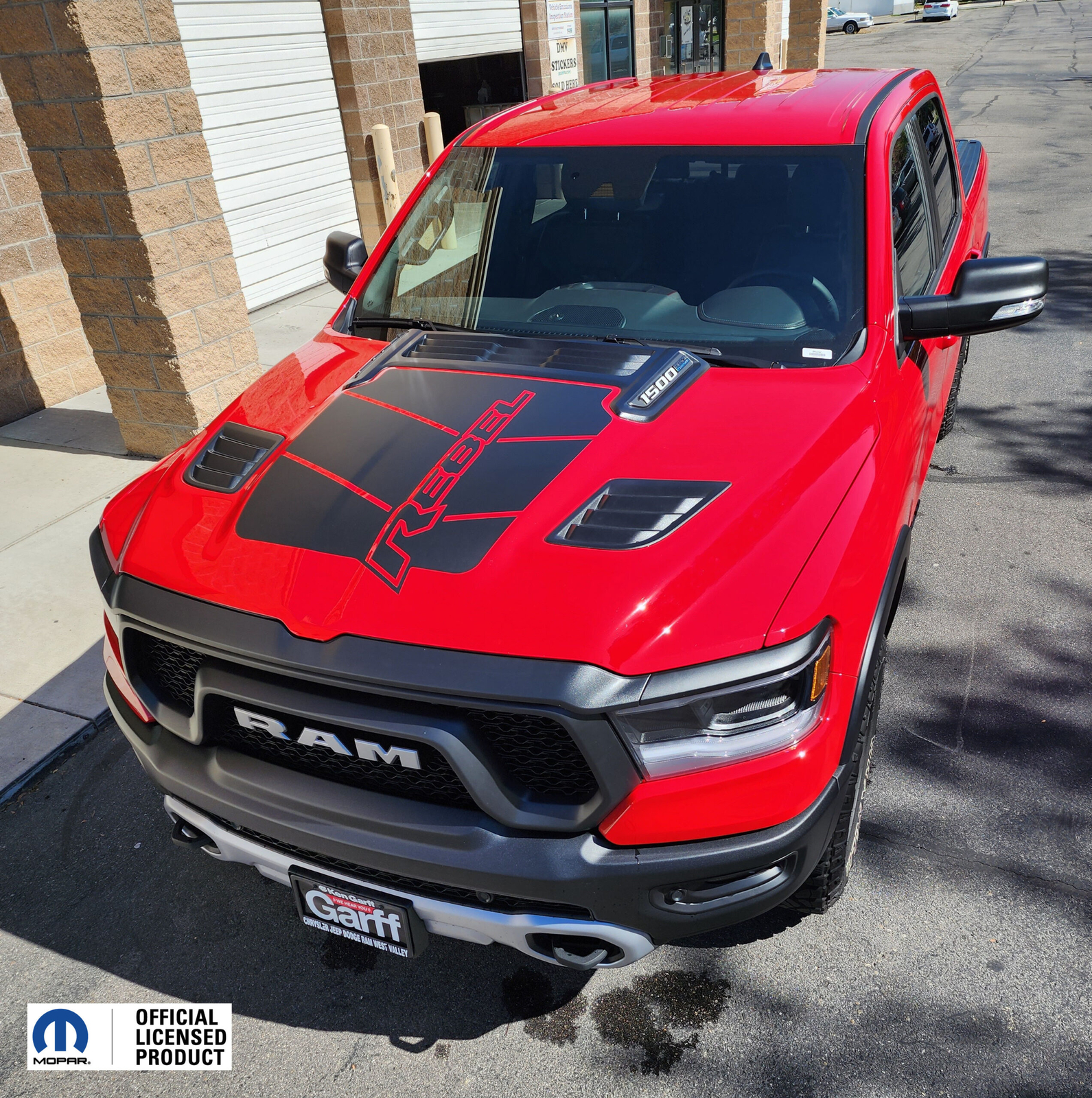 2019-2024 Dodge Ram Rebel Hood Graphics Vinyl Decals Stickers V2 Mopar Licensed