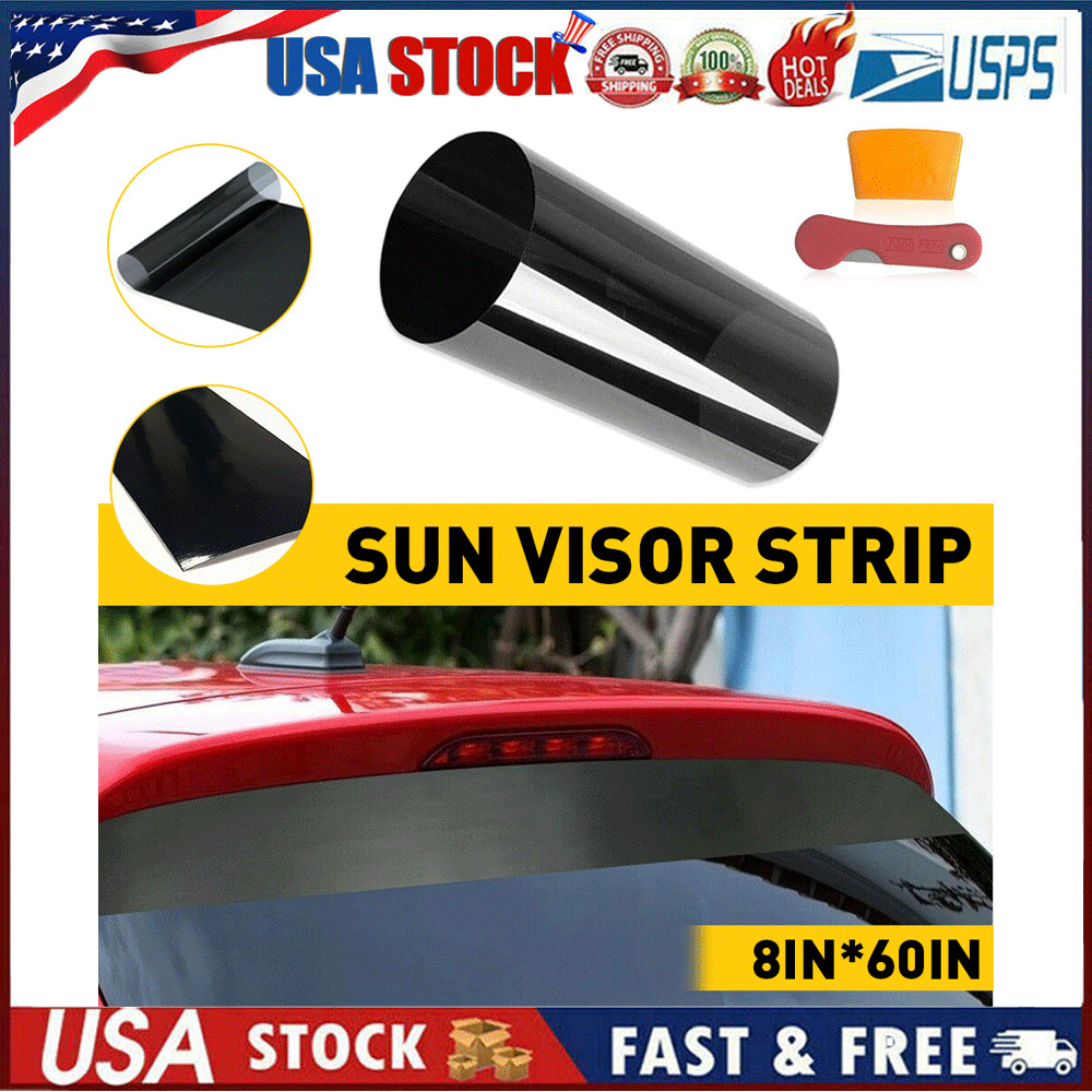 Sun Strip Visor Windshield Banner Premium Vinyl Decal Cast PVC Film VARIOUS SIZE
