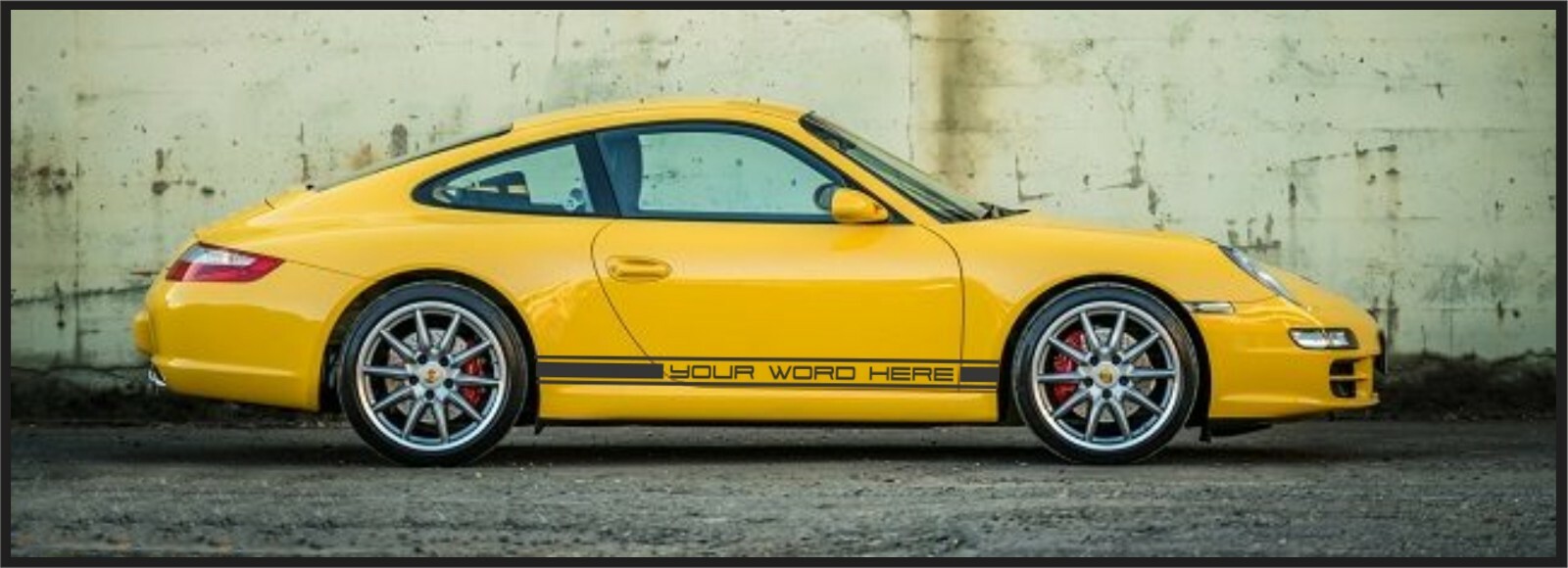 Side Stripe Custom Decal Kit Fits Porsche 997 & 991/992 911 Models