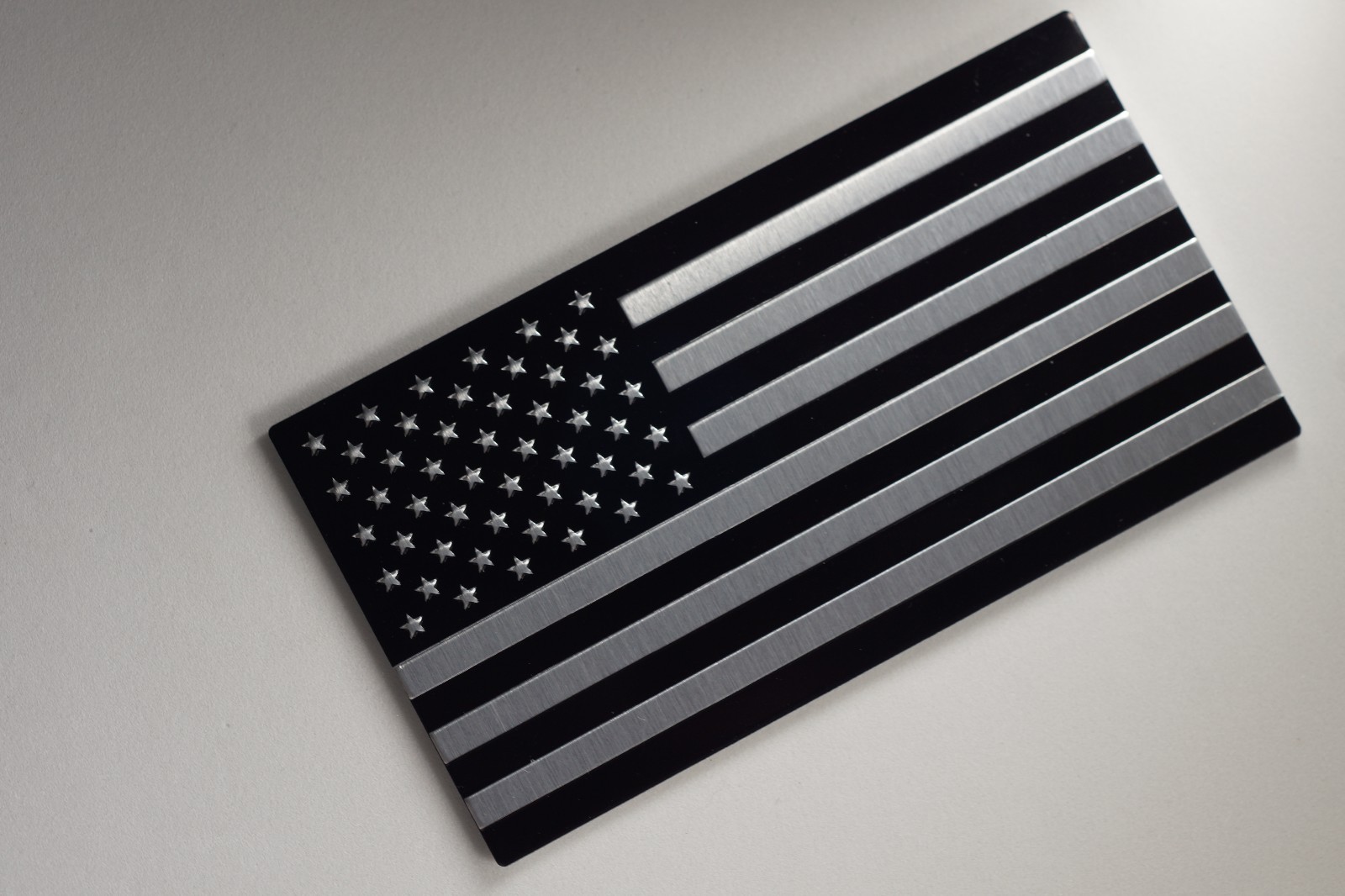 3D Aluminum US American Flag Sticker Decal | Auto Car Bike Emblem | 3.15″x1.75″