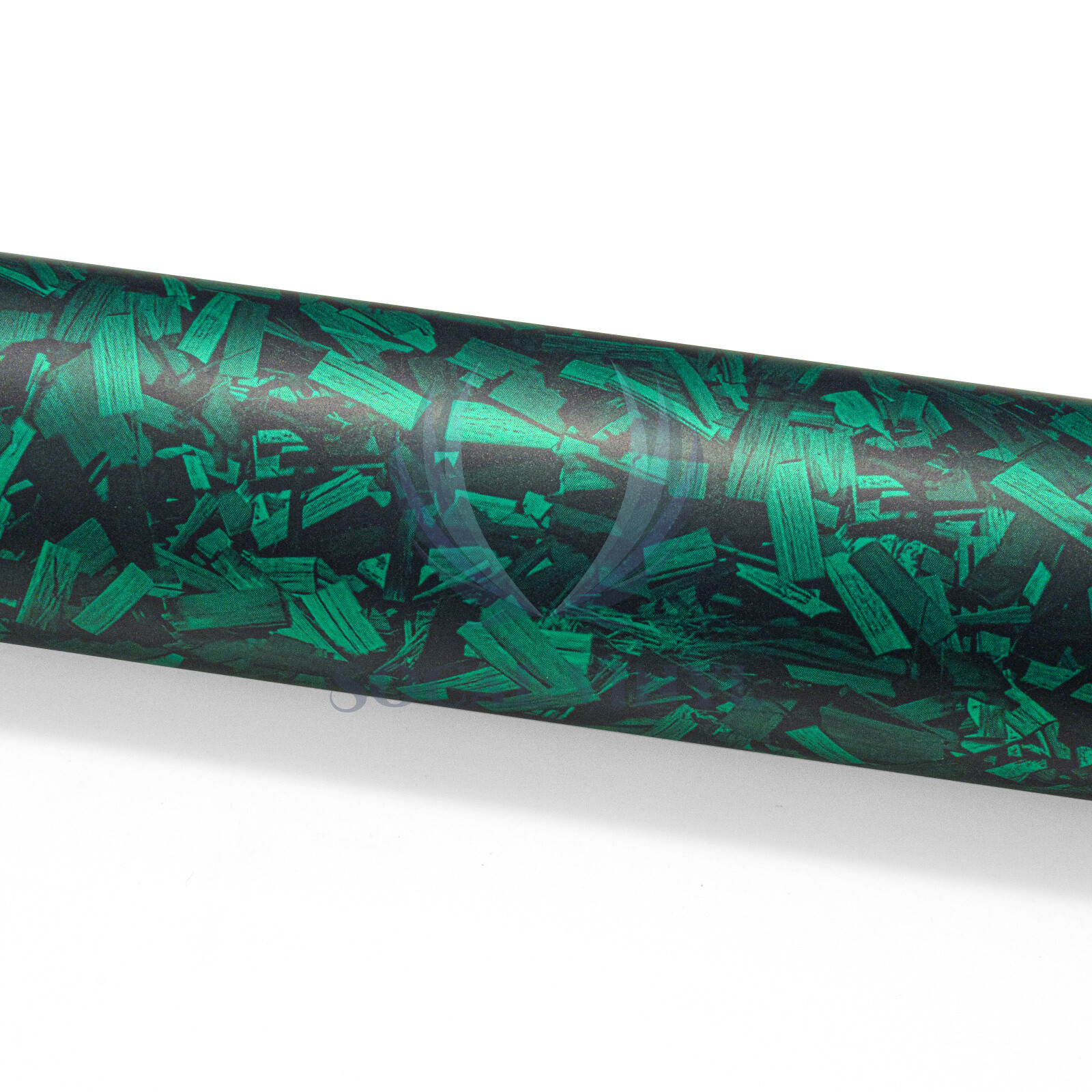 ESSMO PET Marble Forged Matte Carbon Fiber Emerald Green Car Vehicle Vinyl Wrap