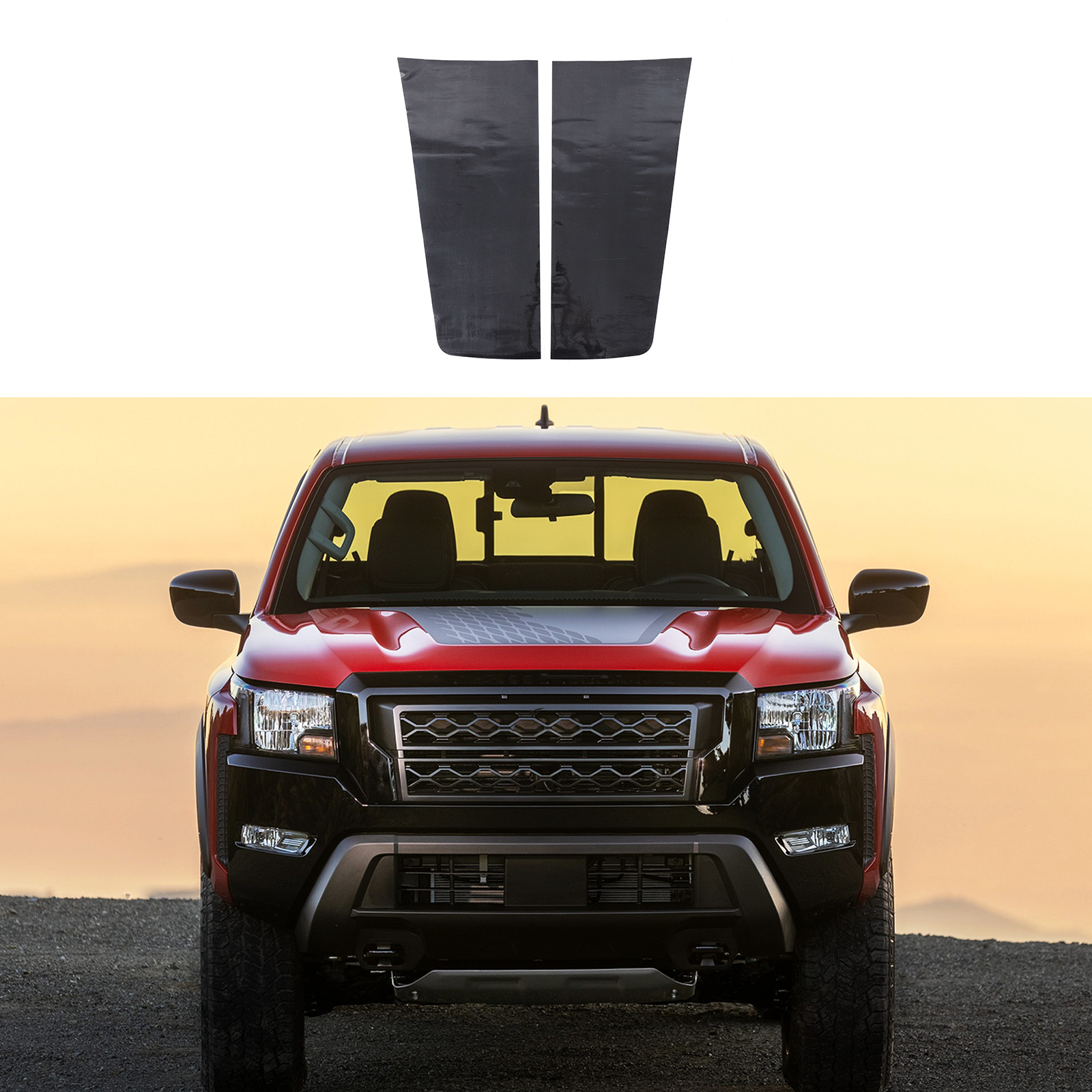 Front Bumper Hood Vinyl Graphic Decal Bonnet Sticker For Nissan Frontier 22+ US