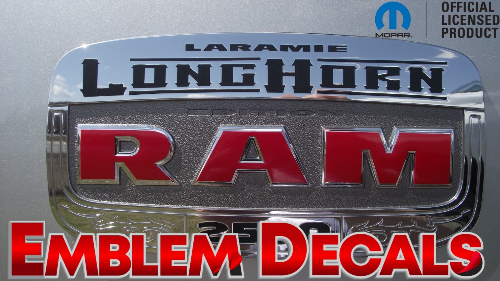 RAM 1500 2500 3500 LongHorn Emblem Decals 2013 2014 2015 2016 2017 2018