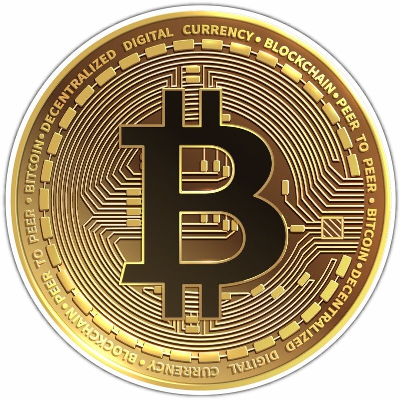 Crypto Mining Bull Trading Bitcoin Money Car Bumper Window Sticker Decal 4.6″
