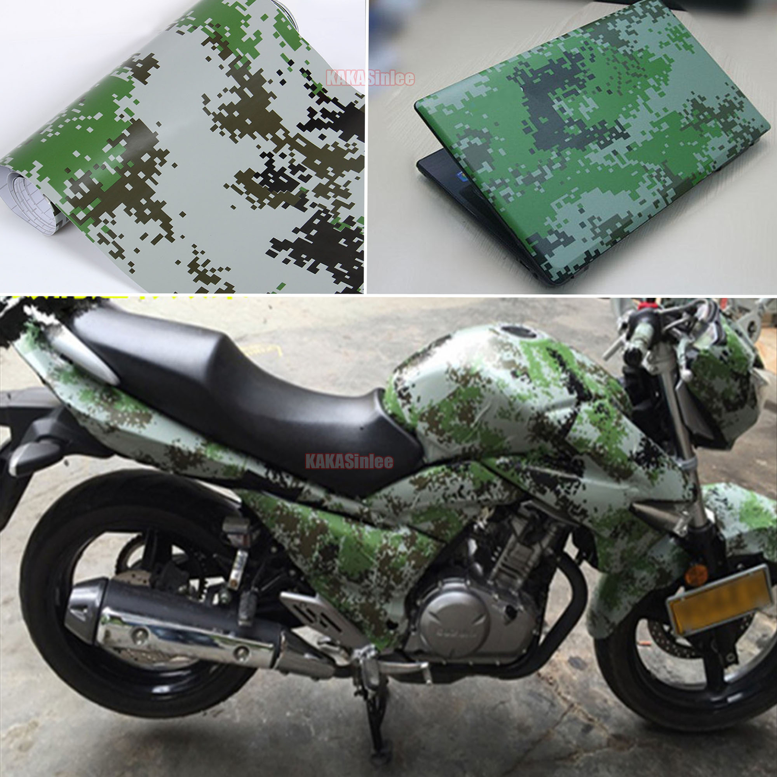 Flexible – Entire Car Wrap Digital Desert Camouflage Camo Vinyl Decal Sticker AX