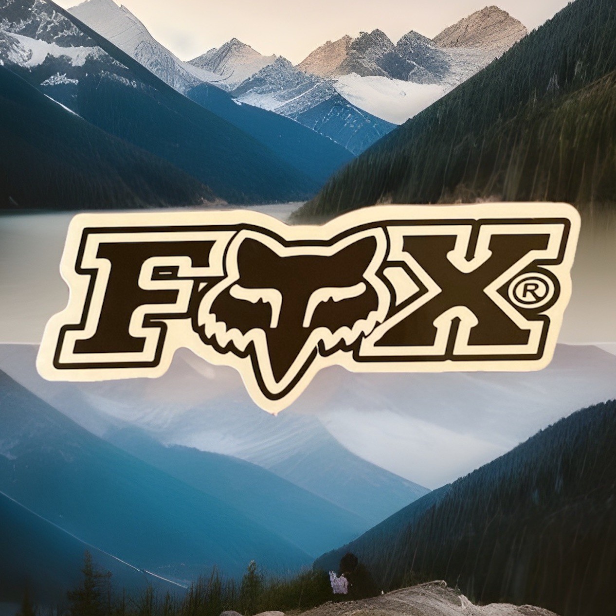 Fox Motorcross Sticker. *Gloss*Finish Approx Size: 3”X 1”. Free Ship W/Tracking