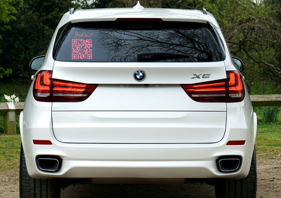 Custom QR Code Vinyl Decal / Window Decal Sticker/ Custom QR Code