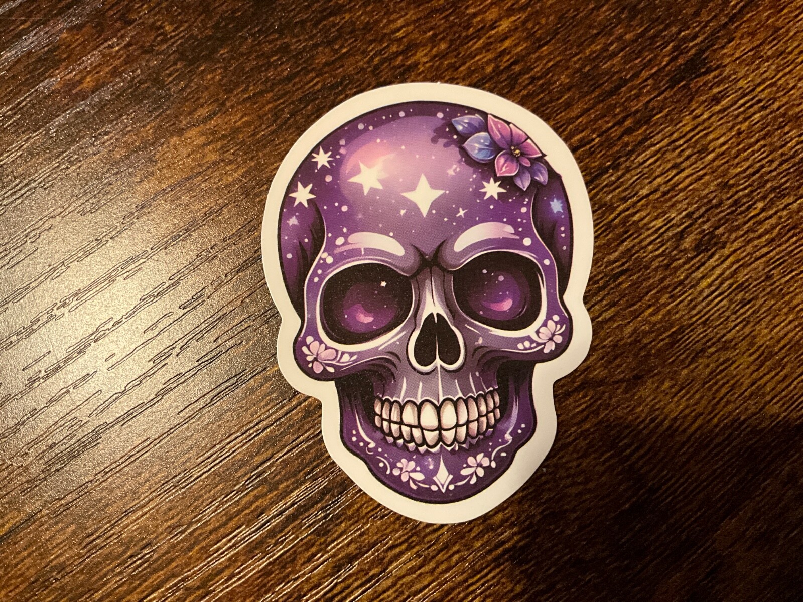 Motorcycle Sticker for Helmets or toolbox #5,917 Halloween Skull Scary Spooky
