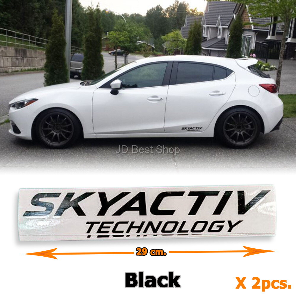 Sticker Diecut Vinyl JDM Style Jap For Mazda Speed Racing Skyactiv 29cm. x2pcs.