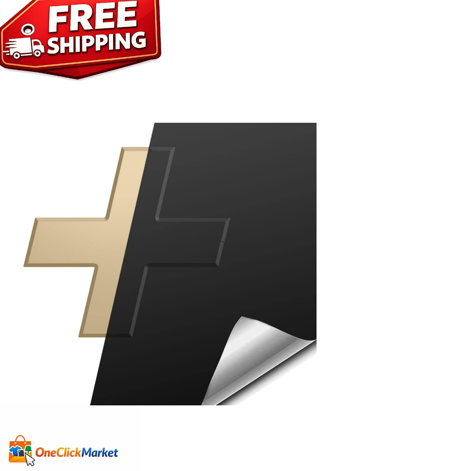 DIY Customizable Matte Black Chevy Bowtie Wrap – 2 Scratch-Resistant Sheets